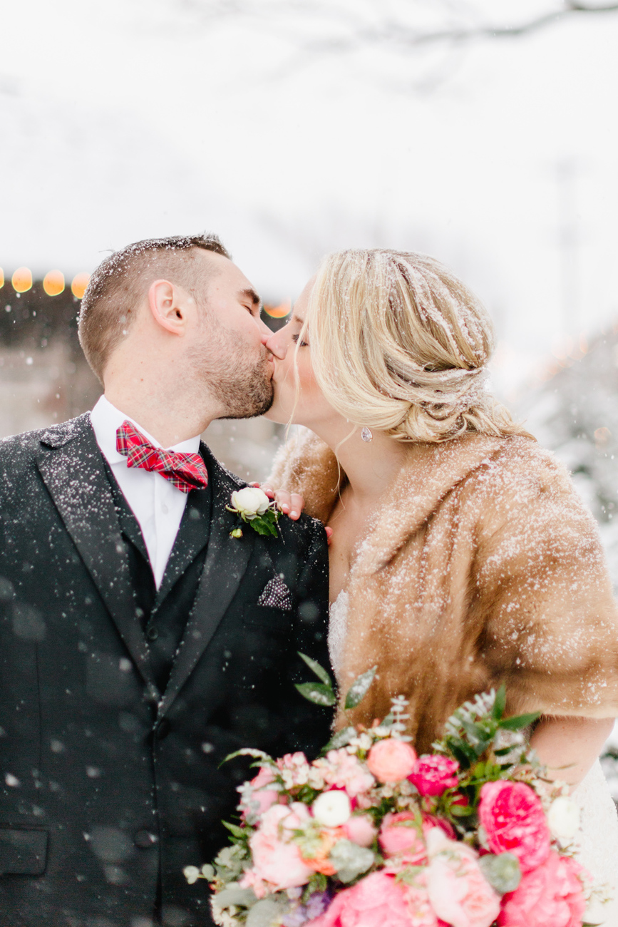 Danielle Chris Snowy Christmas Wedding Terrain Emily Wren Photography 030