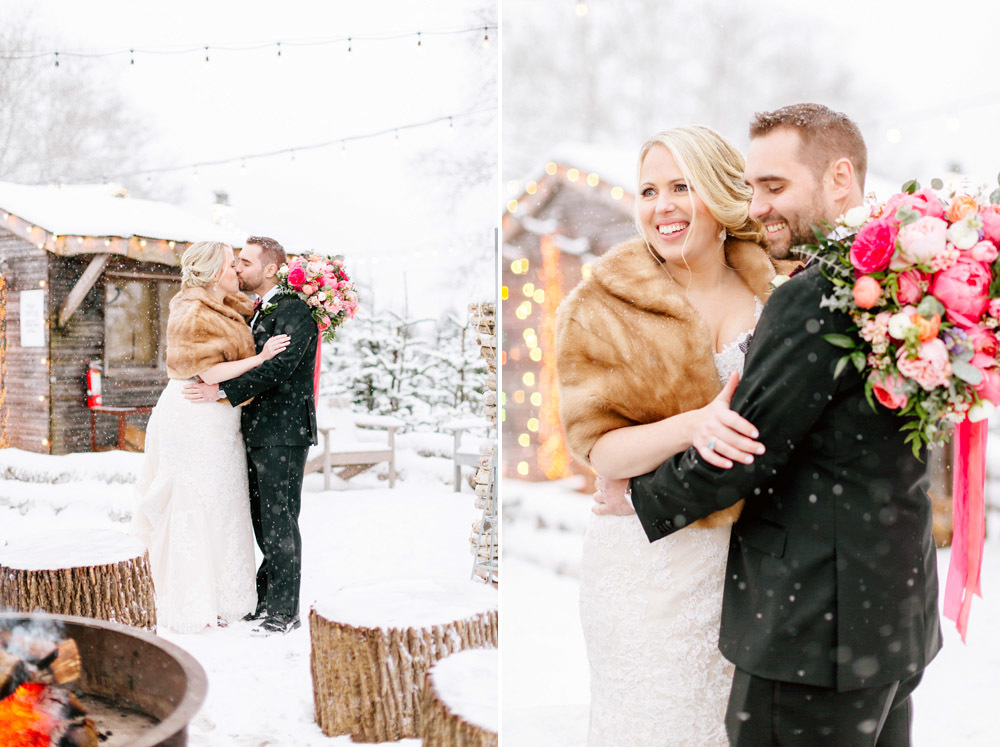 Danielle Chris Snowy Christmas Wedding Terrain Emily Wren Photography 035