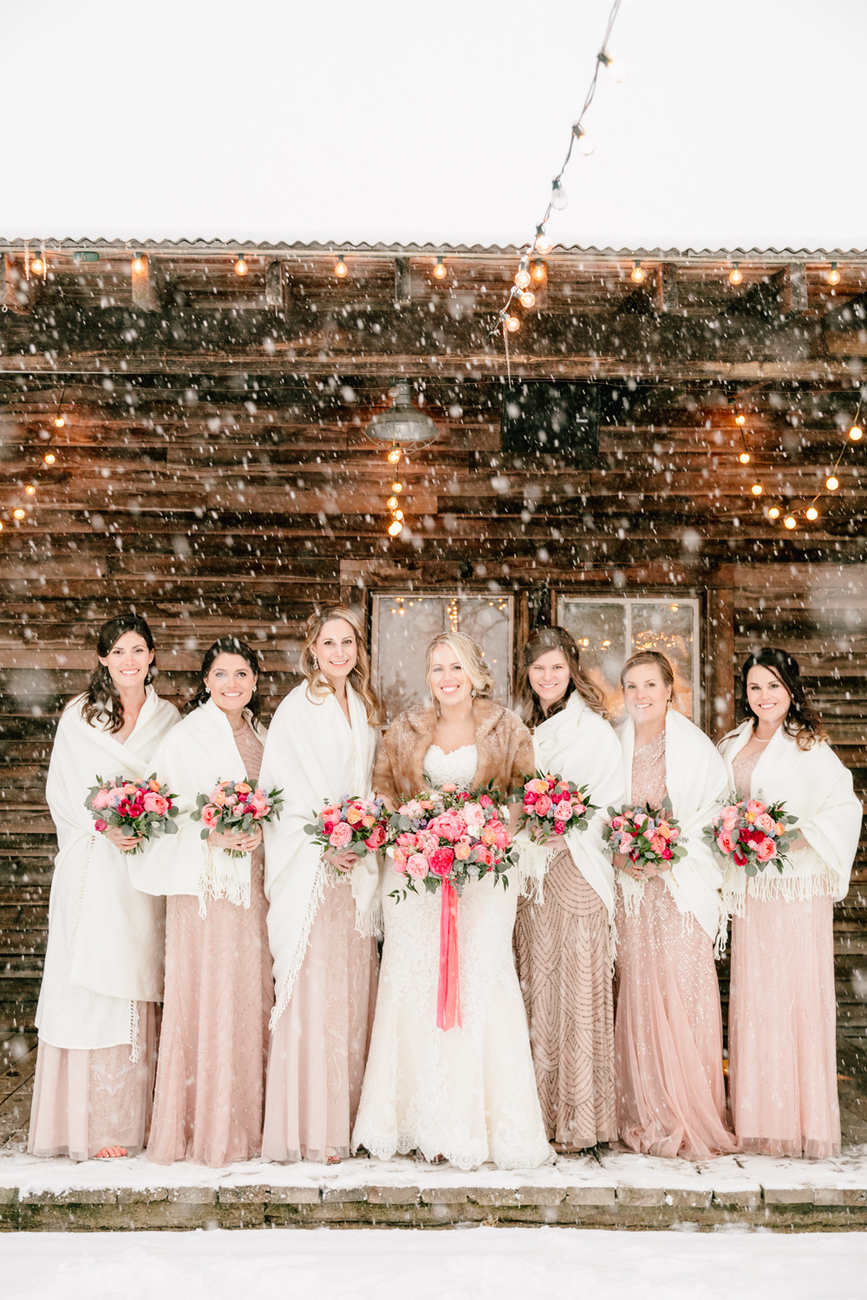 Danielle Chris Snowy Christmas Wedding Terrain Emily Wren Photography 038