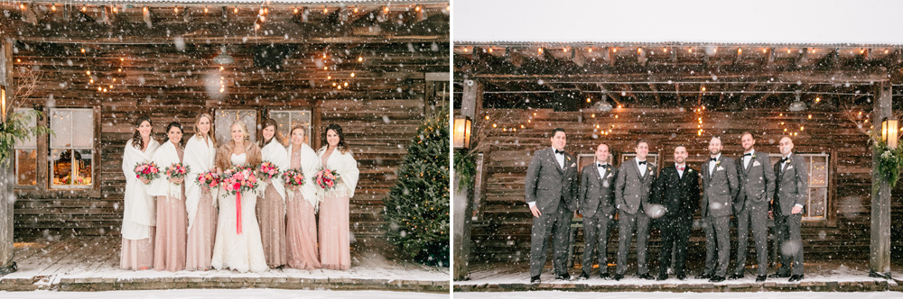 Danielle Chris Snowy Christmas Wedding Terrain Emily Wren Photography 039