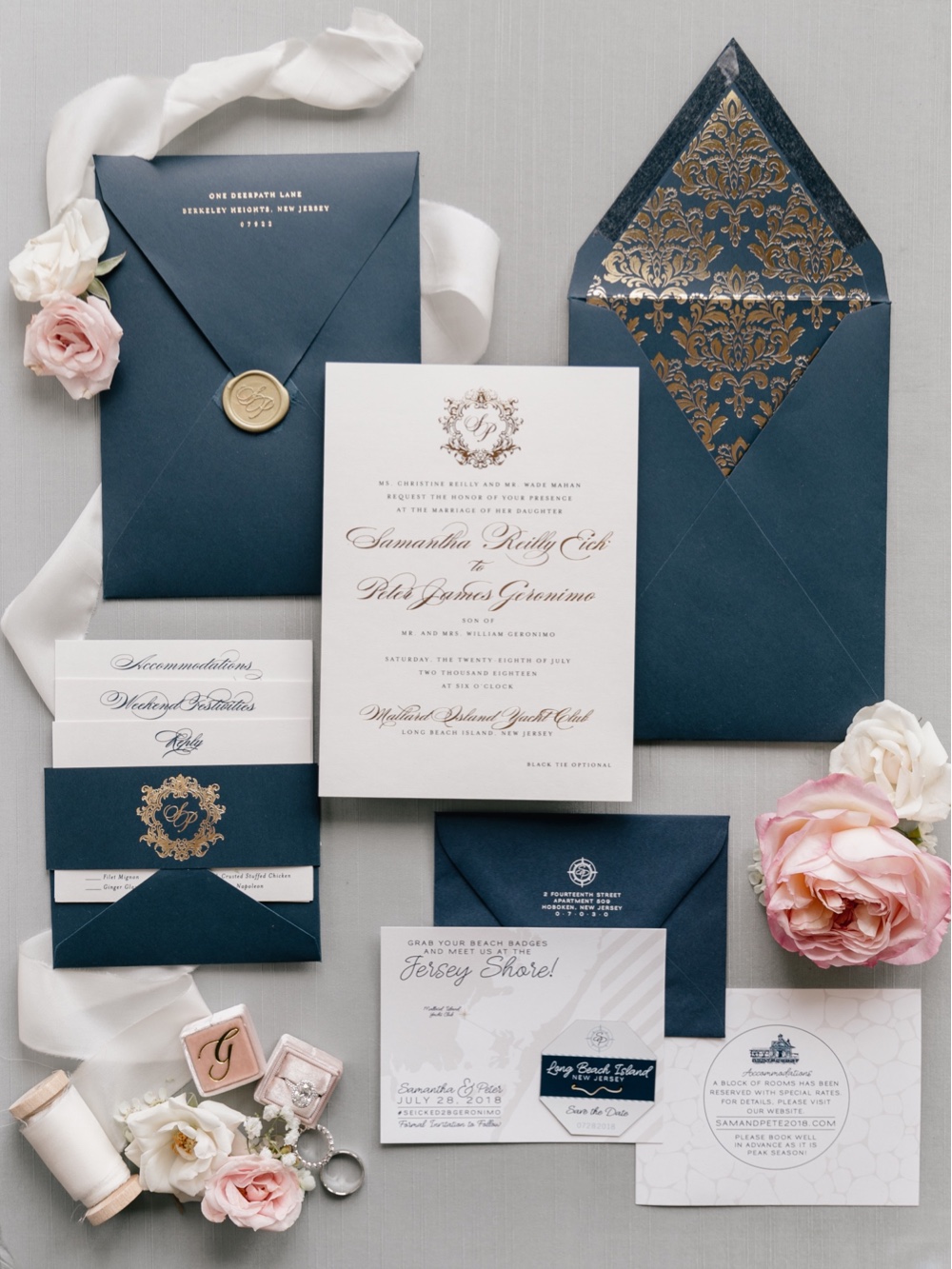143 Blue And Gold Wedding Invitations Stationary Wedding Stationary Wedding Invitations