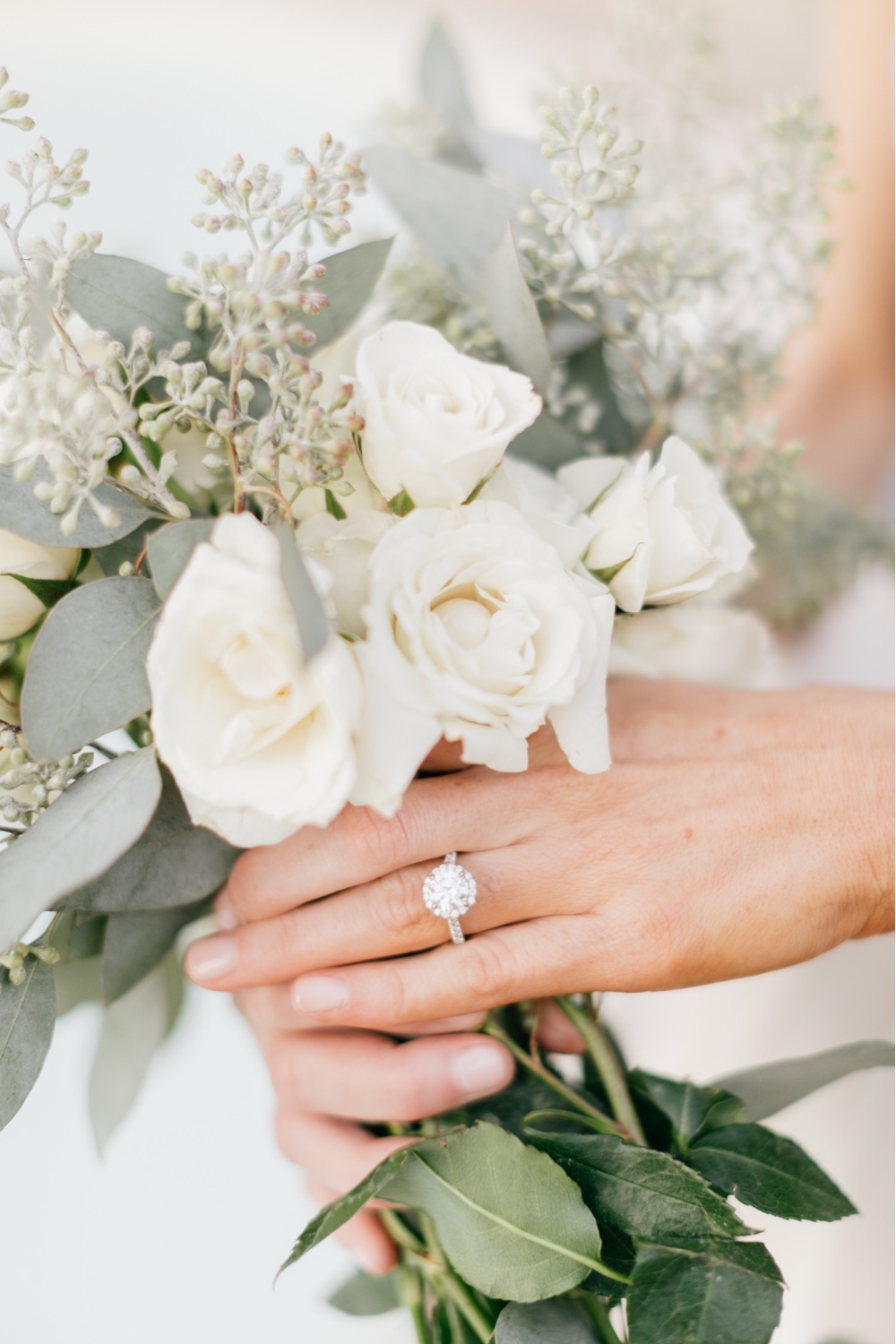 198 Engagement Ring All White Wedding