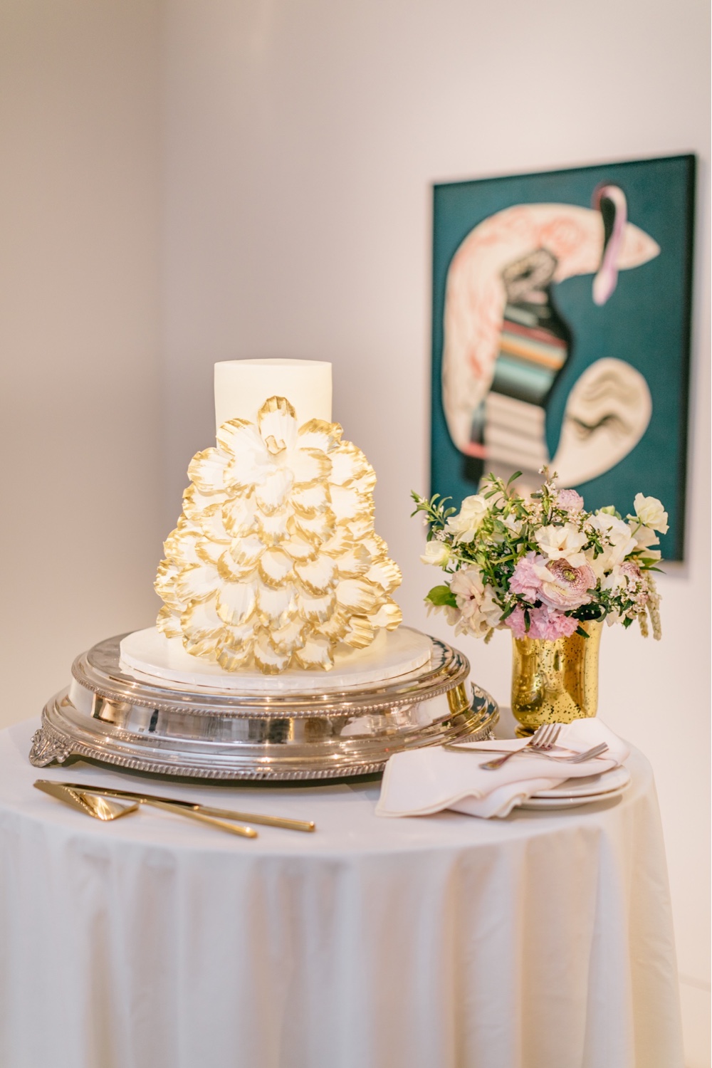 233 Wedding Cake PAFA Chic Elegant Wedding Cake