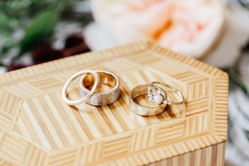 Wedding bands and engagement rings for LGBTQ brides
