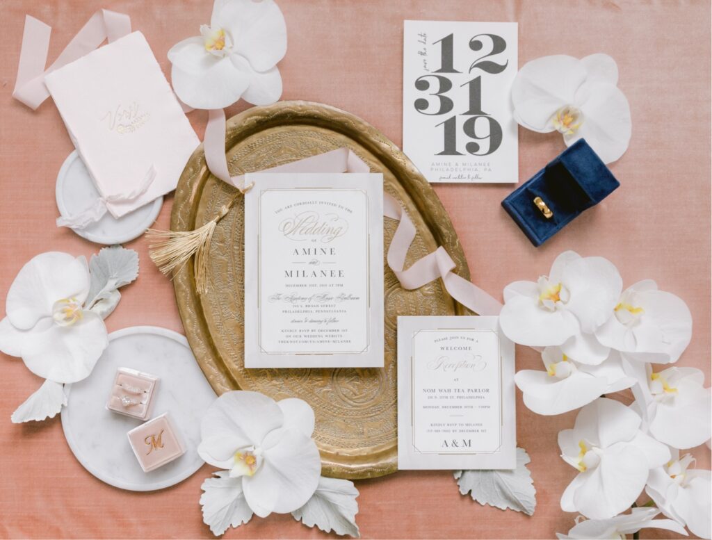 Custom invitation suite and details by Emily Wren Photography