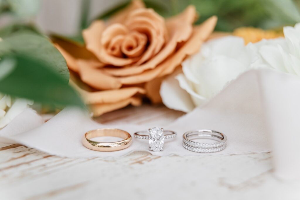 Wedding ring details by Emily Wren Photography