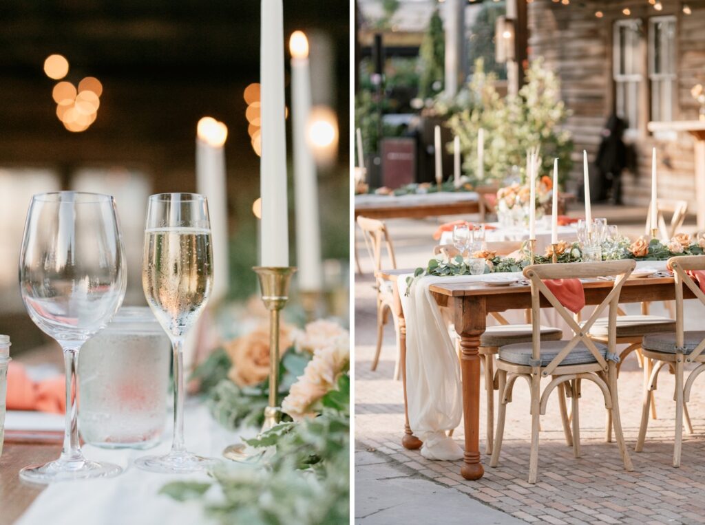 Micro wedding reception at a garden venue by Emily Wren Photography