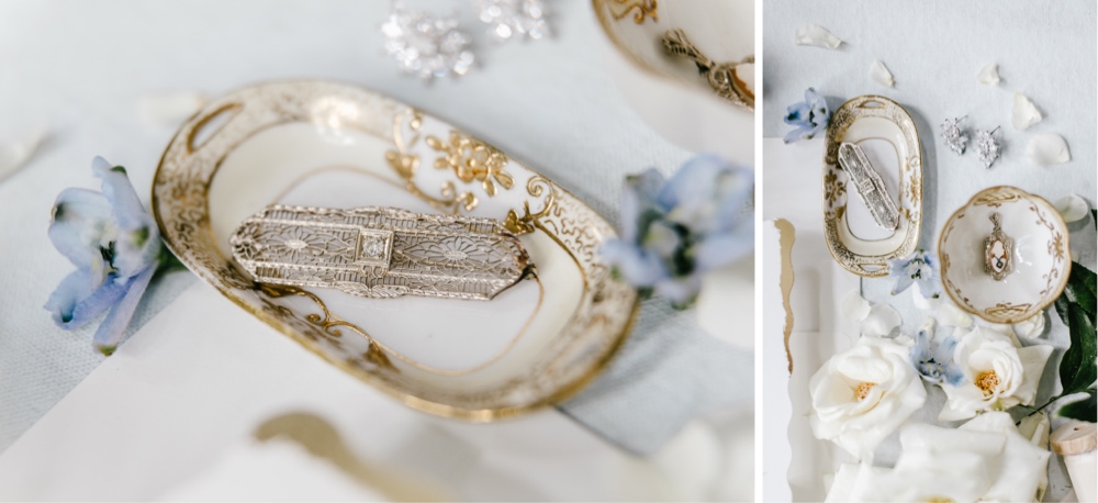 Bridal jewelry for an elegant spring wedding in New Jersey