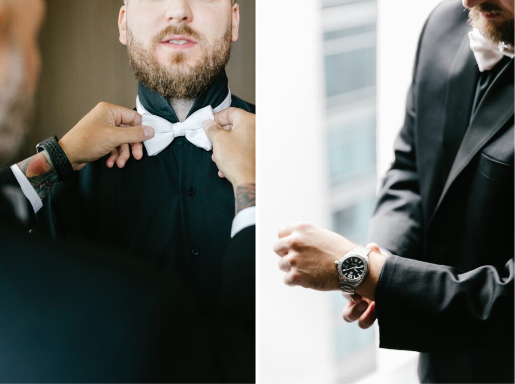 Details of a groom getting ready for his Spring wedding by Emily Wren photography