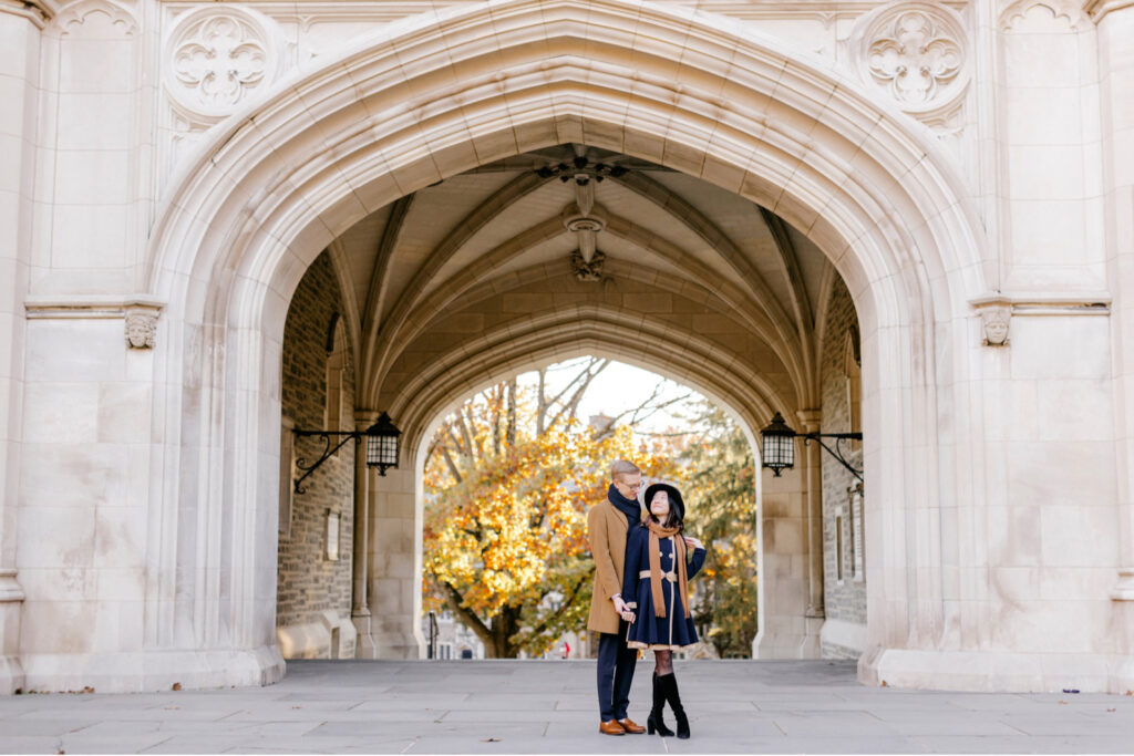 Princeton university engagement session by Emily Wren Photography