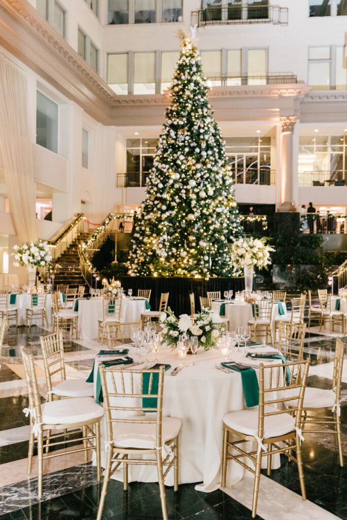 Curtis Atrium Christmas wedding by Emily Wren Photography