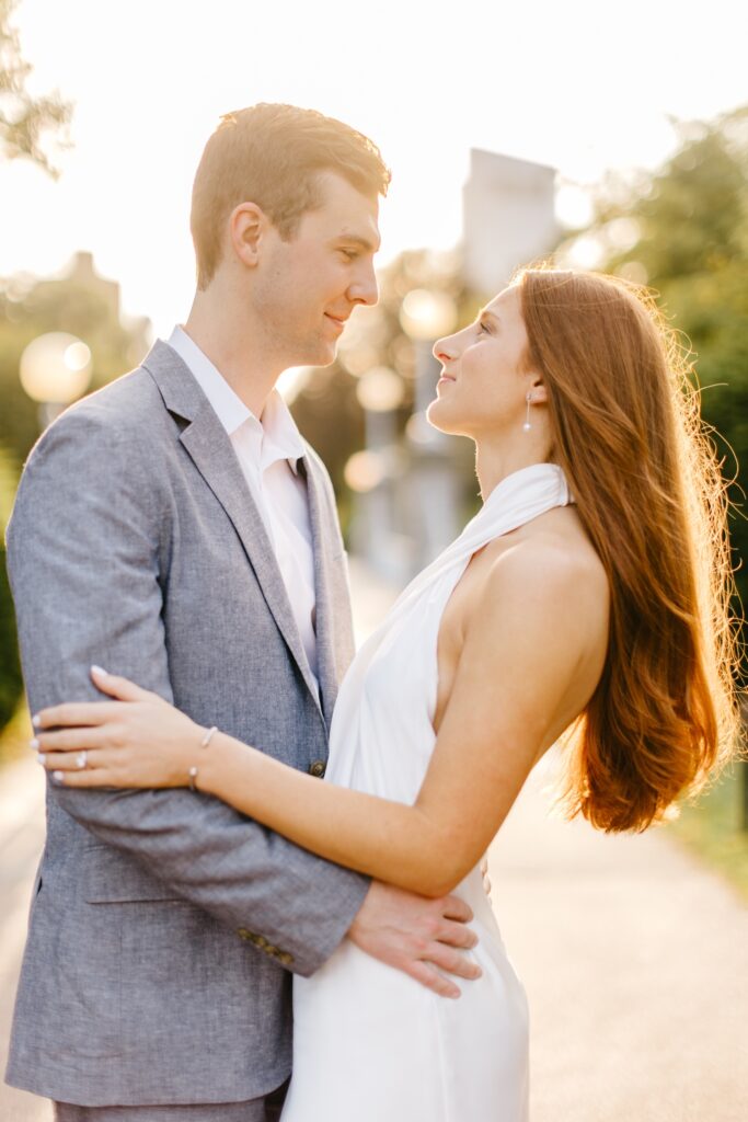 Sunrise Engagement photo session at Boston Commons by Emily Wren Photography