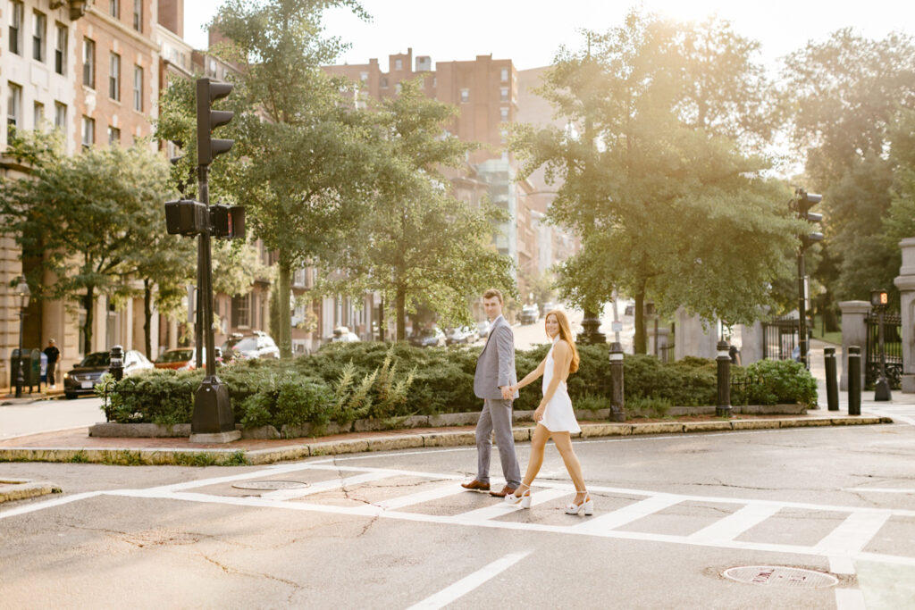 Engagement photos in downtown Boston, Maryland by Emily Wren Photography