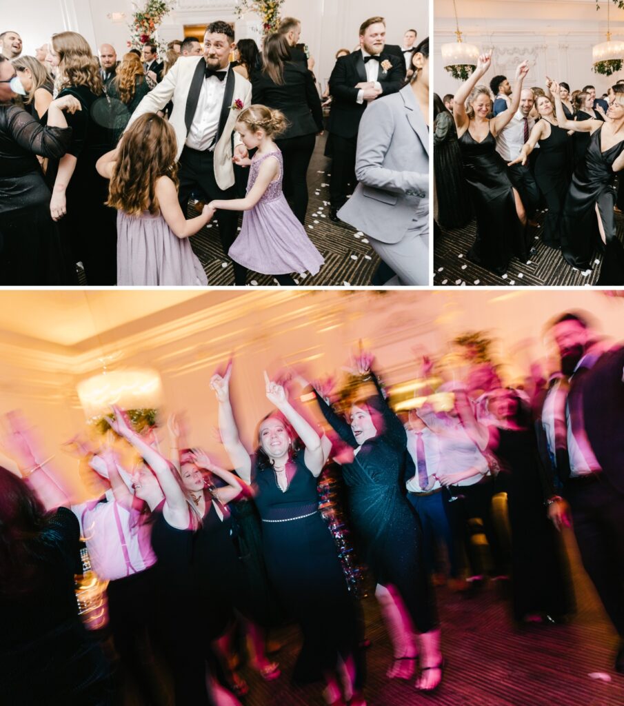 wedding reception at the downtown club in Center City Philadelphia by Emily Wren Photography