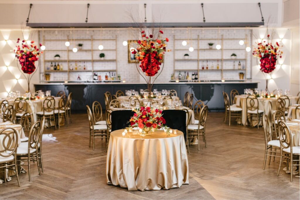 elegant fall floral arrangements at The Lucy in Philadelphia