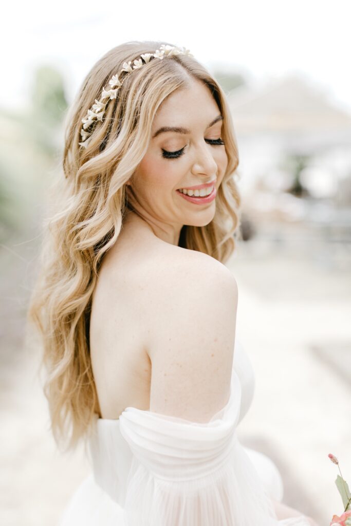 bridal portrait by luxury wedding photographer Emily Wren Photography