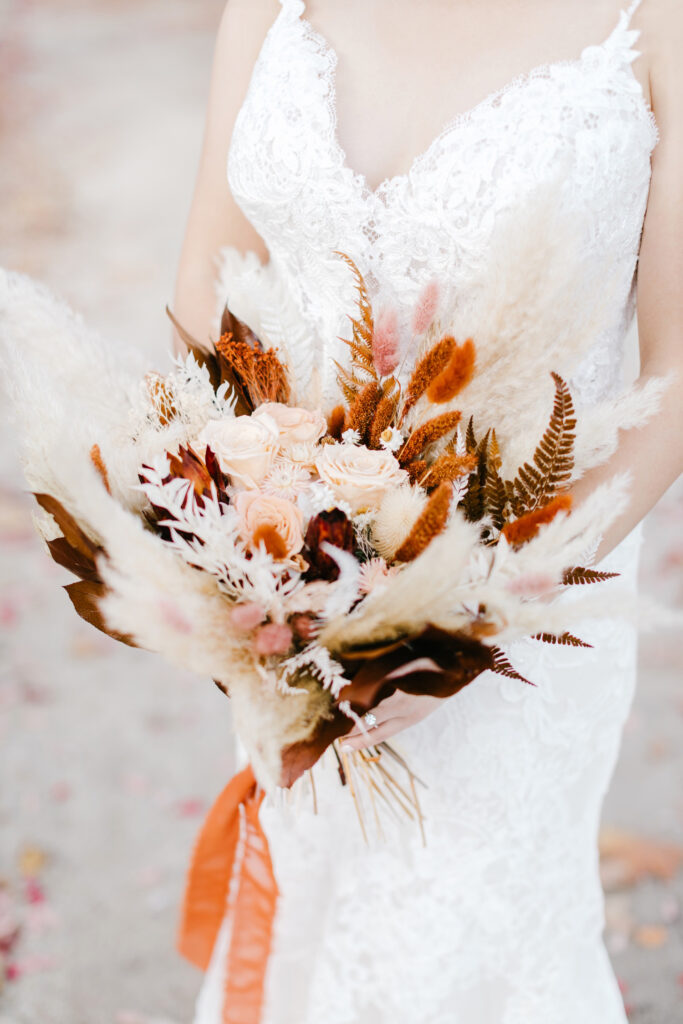 fall bridal bouquet by Design by Terrain