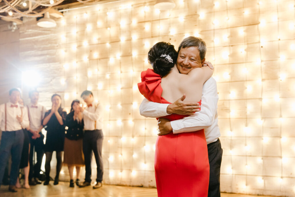 bride's father daughter dance during Pennsylvania wedding reception