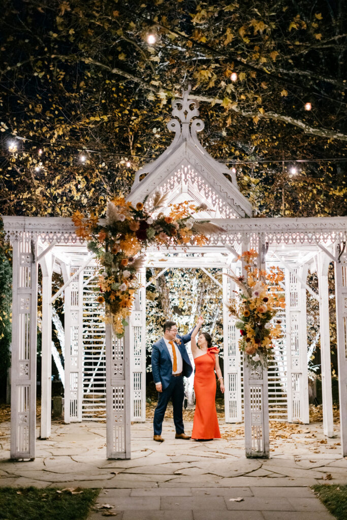 bride & groom's private last dance at Terrain at Styer's by Emily Wren Photography