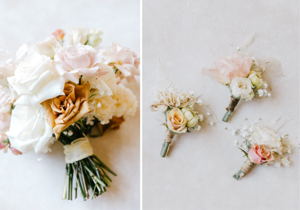 Summer wedding florals by Emily Wren Photography