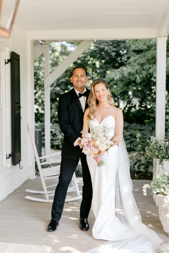 bride & groom in Glen Mills, Pennsylvania before summer wedding by Emily Wren Photography