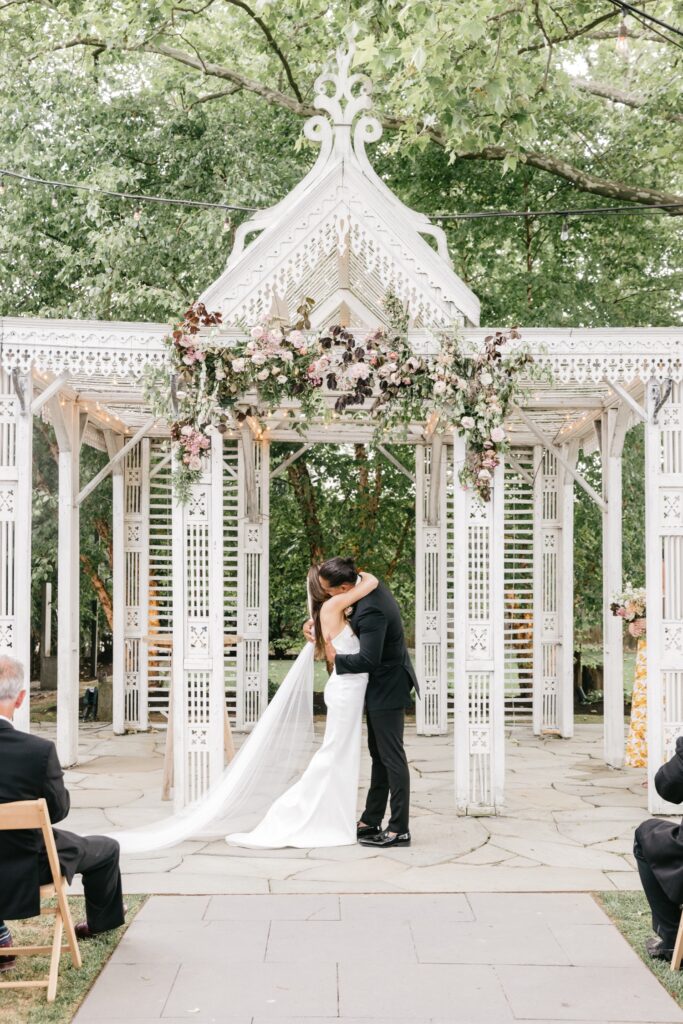 Early June outdoor garden wedding in Glen Mills, Pennsylvania