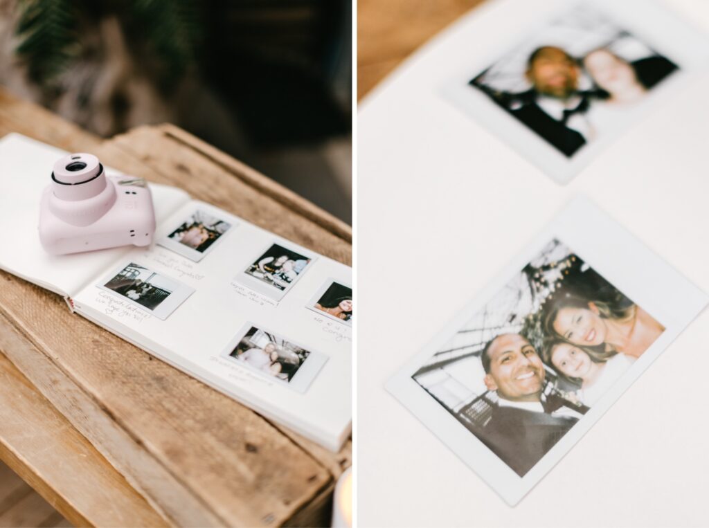 polaroid guest book by Emily Wren Photography