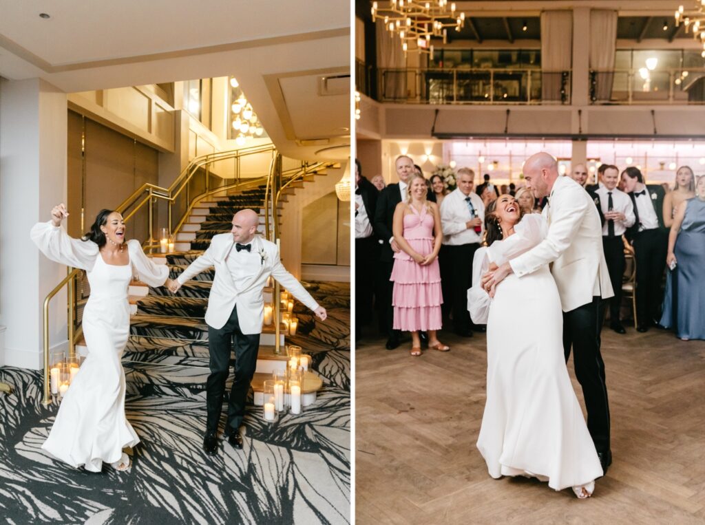 bride and grooms first dance at Cescaphe's The Lucy by Emily Wren Photography