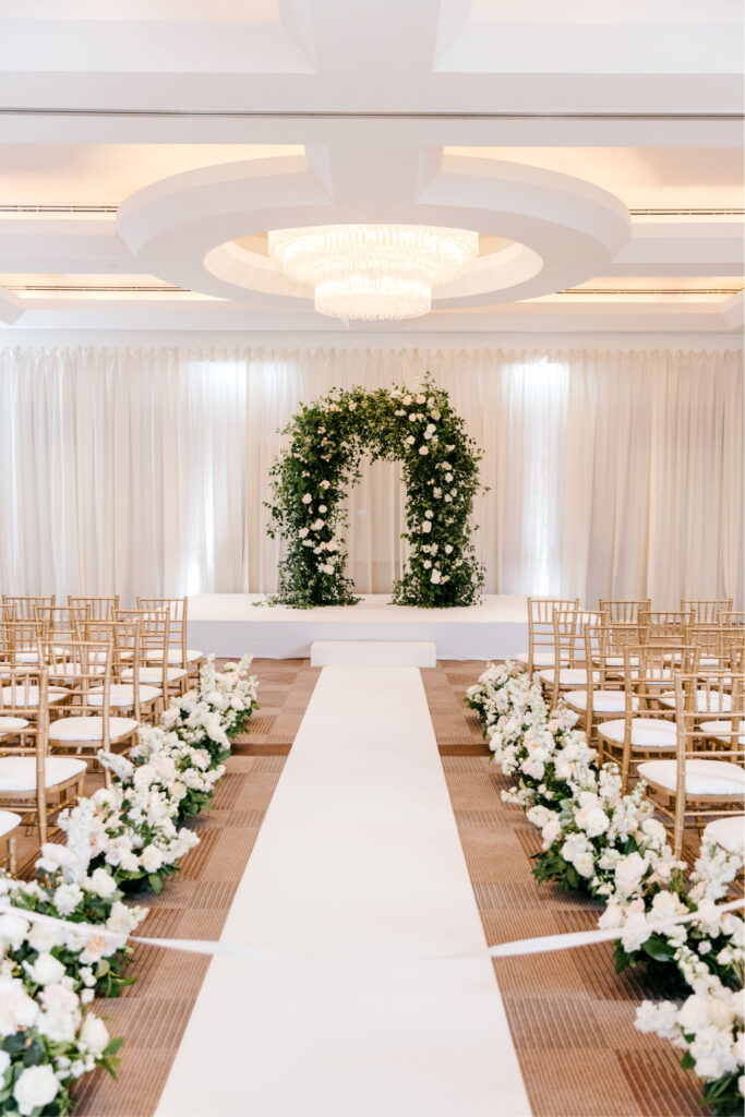 wedding ceremony details at Park Hyatt Hotel in Washington DC