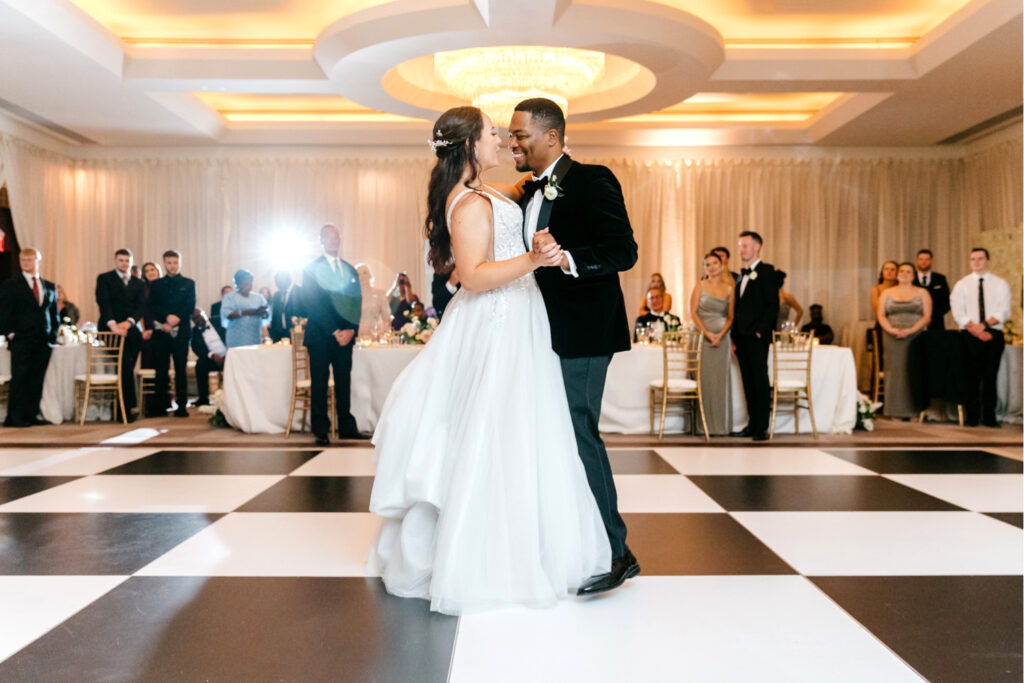 bride & grooms first dance at Park Hyatt Washington DC wedding reception