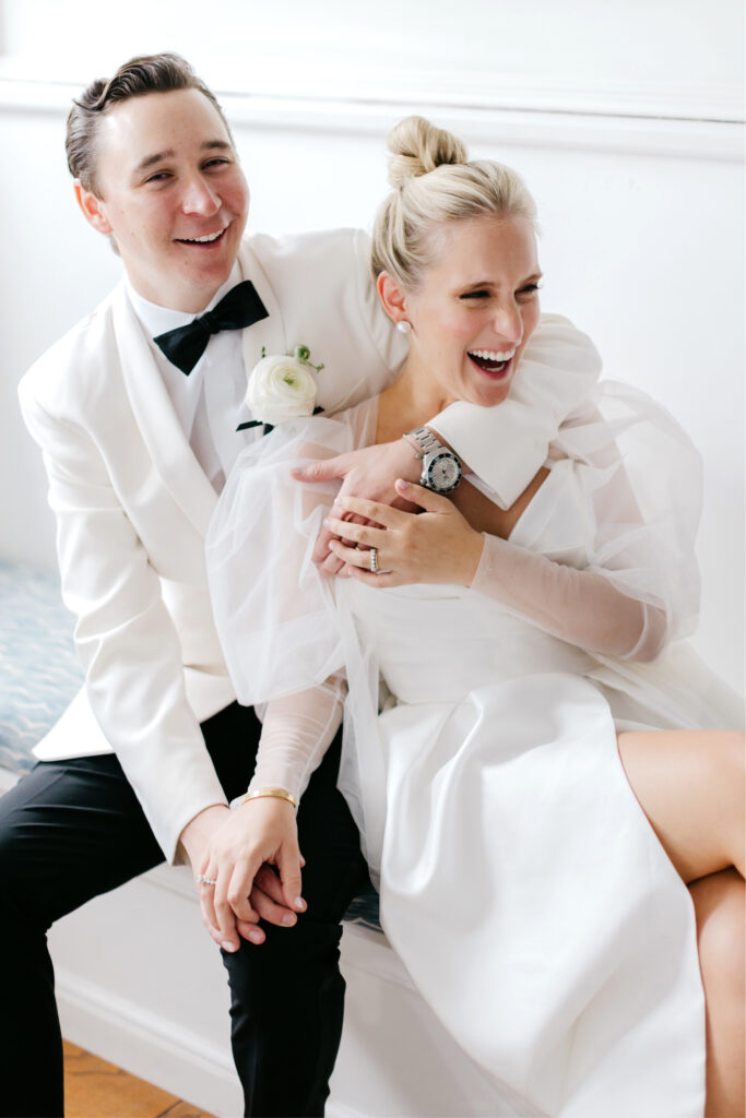 bride & groom portrait session by Pennsylvania wedding photographer Emily Wren Photography