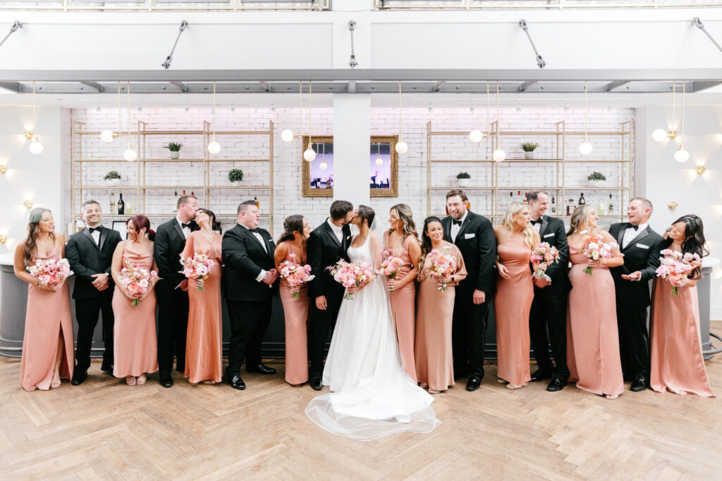 full bridal party at The Lucy in Philadelphia