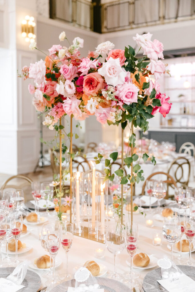 vibrant summer floral centerpieces