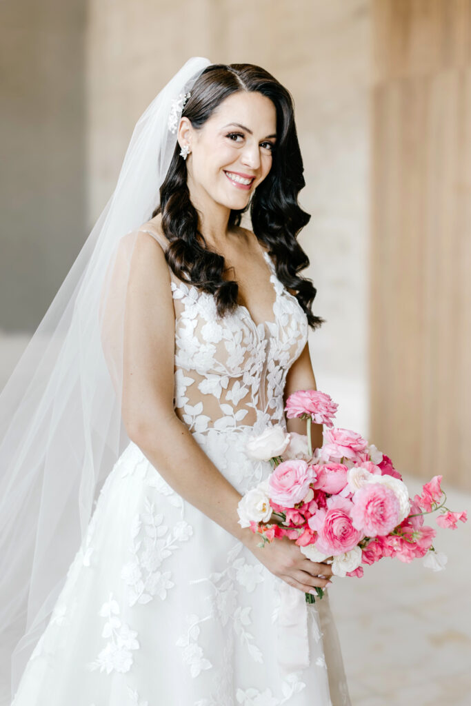 bridal portrait before her luxury spring wedding by Emily Wren Photography