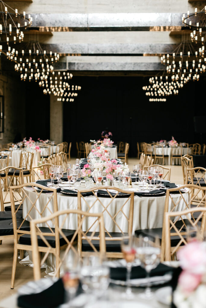Cescaphe the Switch House wedding reception details by Emily Wren Photography