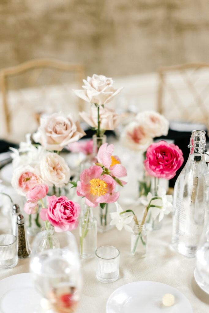 spring floral table decor by Emily Wren Photography