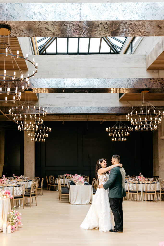 bride & groom private first dance at The Switch House by Philadelphia wedding photographer Emily Wren Photography