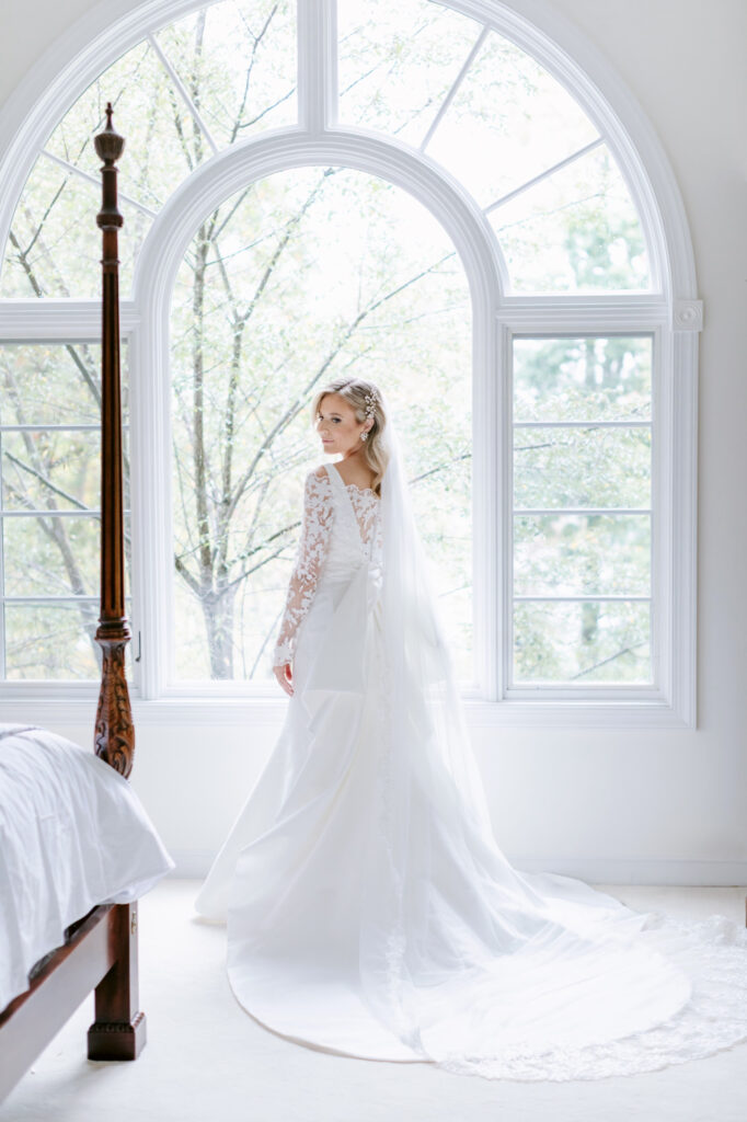 elegant bridal portrait by Emily Wren Photography