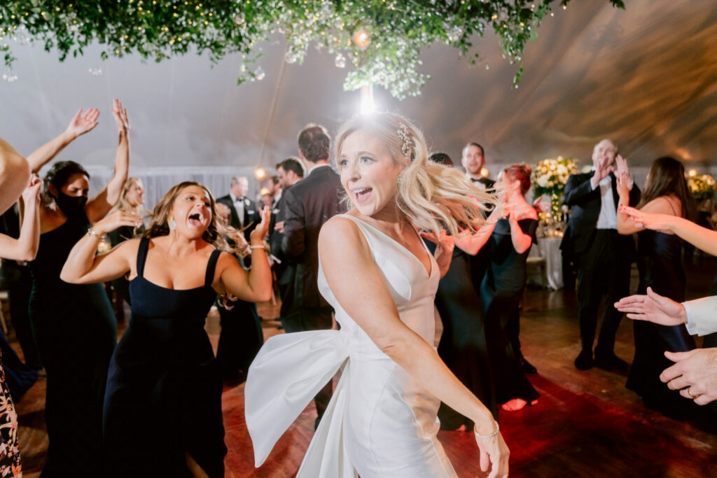 bride dancing during her New Jersey wedding reception