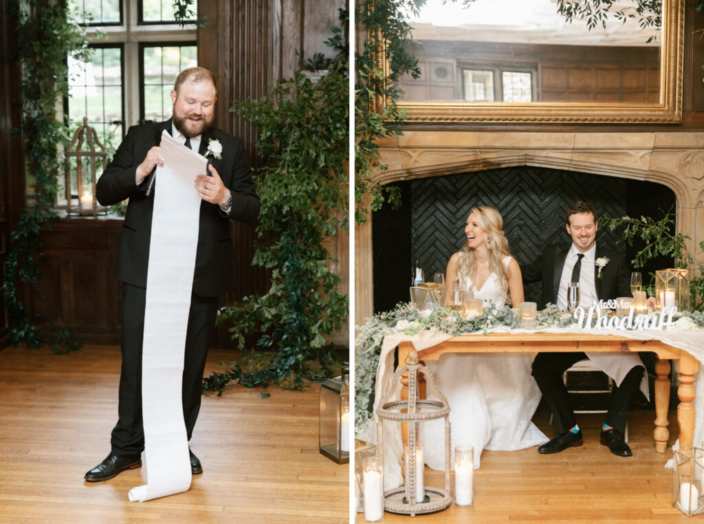 funny groomsmen speech by Emily Wren Photography