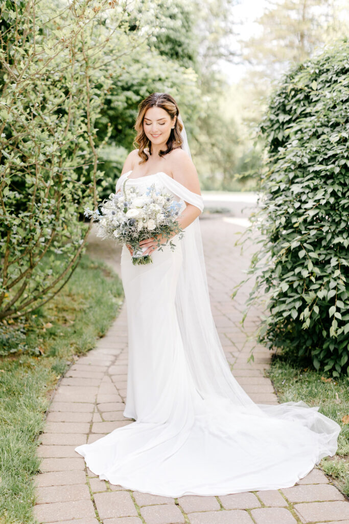 elegant bridal portrait by Pennsylvania wedding photographer Emily Wren Photography