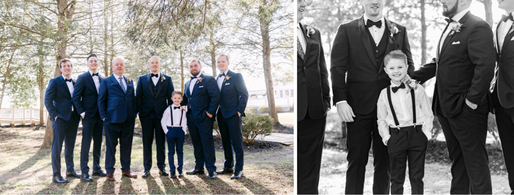 groom with his groomsmen by Emily Wren Photography