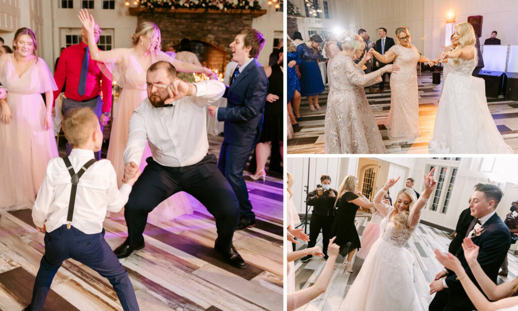 guests dancing at The Ryland Inn wedding reception by Emily Wren Photography