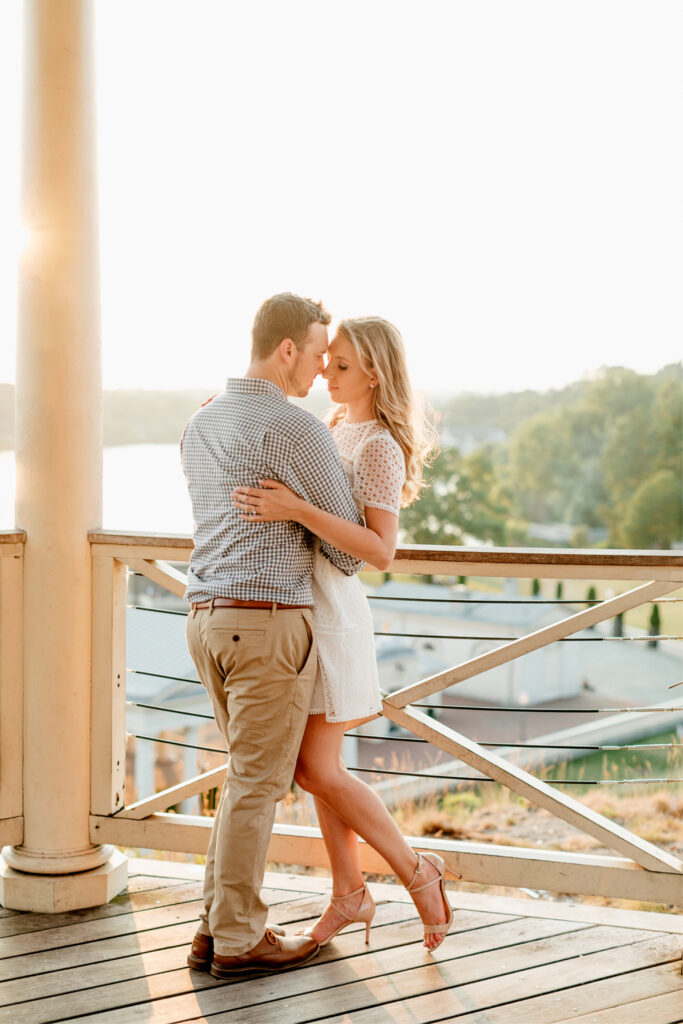 Water Works Engagement session during golden hour