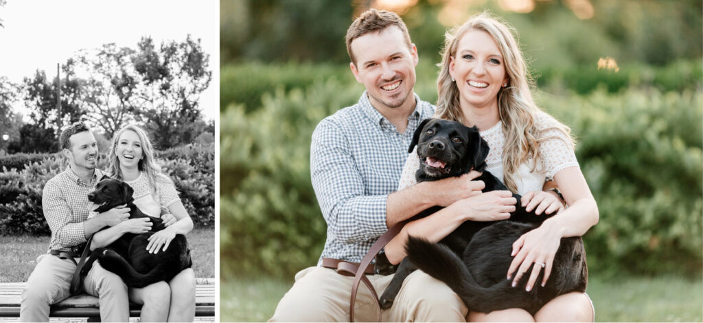 couples photoshoot with dog by Philadelphia photographer Emily Wren Photography