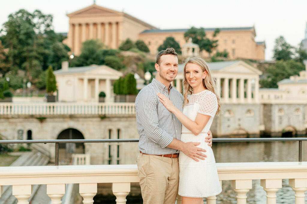 Philadelphia Water Works engagement photos by Emily Wren Photography