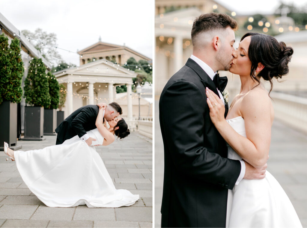 bride & groom portrait session at Water Works by Philadelphia Wedding photographer Emily Wren Photography