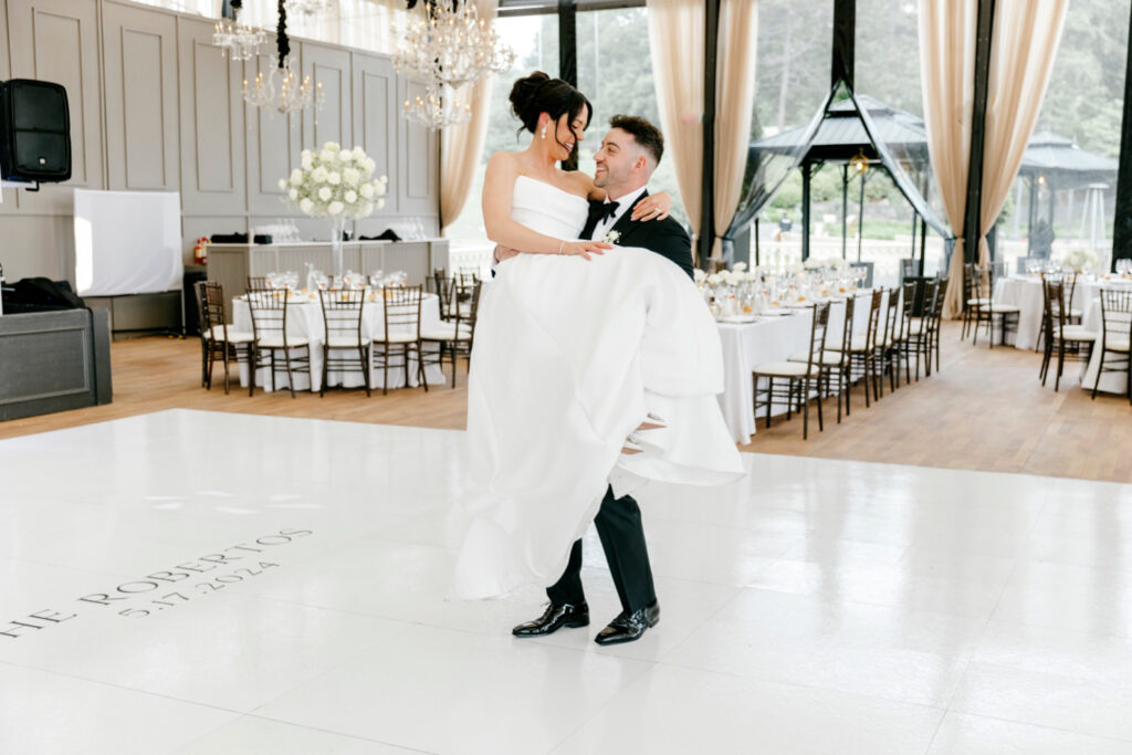 bride & grooms private first dance at Water Works