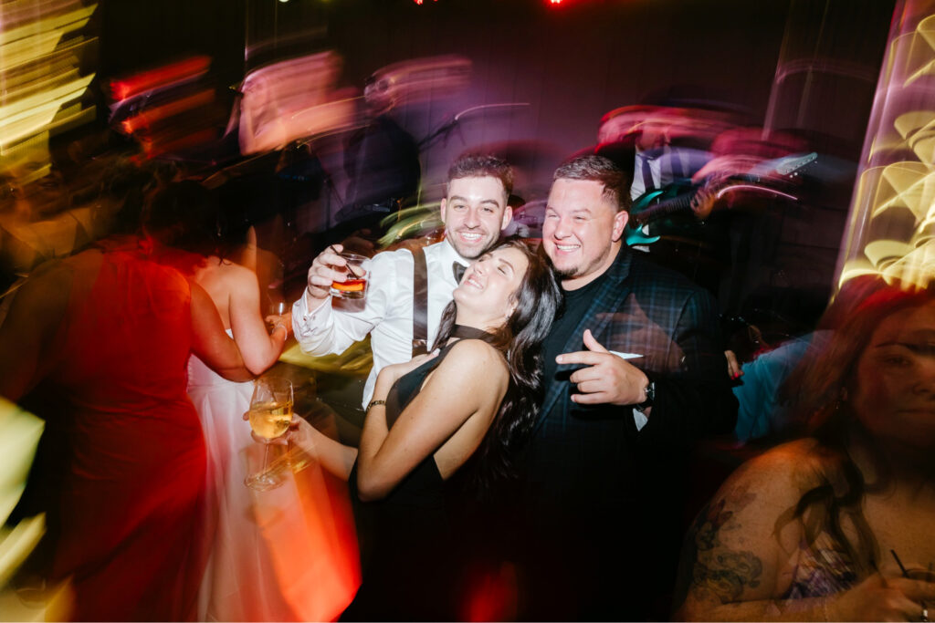 guests dancing at Water Works wedding reception