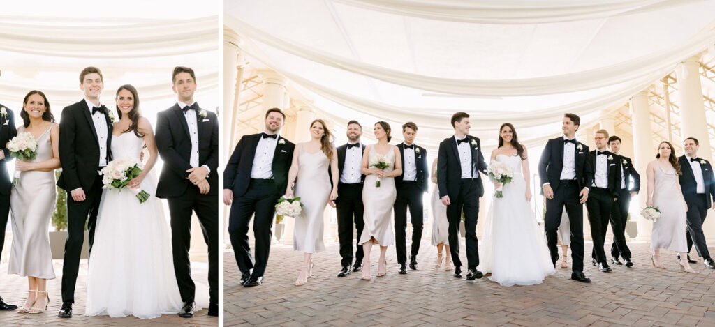 full spring wedding party in Center City Philadelphia